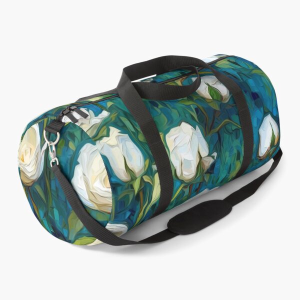 Item preview, Post-Impressionist White Roses in Van Gogh's style designed and sold by TheMerch-er.