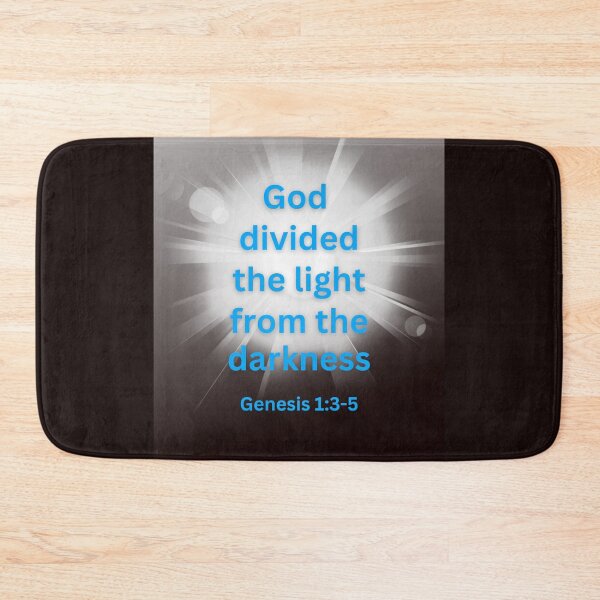 Item preview, First Day of Creation ~ divided light and darkness Genesis 1:3-5 designed and sold by RhondaCGoins.