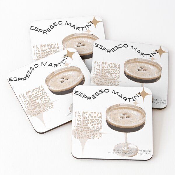 Item preview, espresso martini recipe graphic designed and sold by victoriabr-.