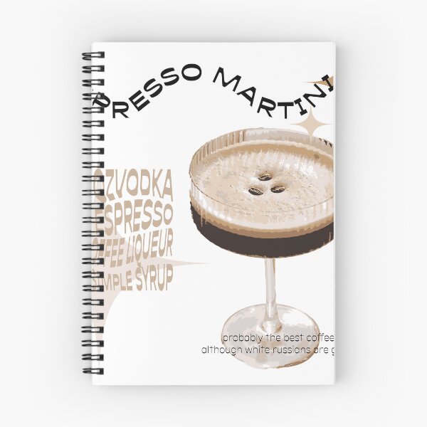 Item preview, espresso martini recipe graphic designed and sold by victoriabr-.