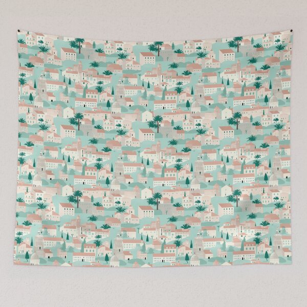 Item preview, Old Town of Dubrovnik: Croatian Charm in Pastel designed and sold by FamMeetsWorld.