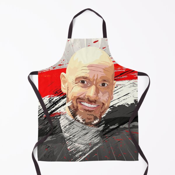 Item preview, Manchester United Erik Ten Hag Abstract Flag Illustration Design designed and sold by VibesAndVision.