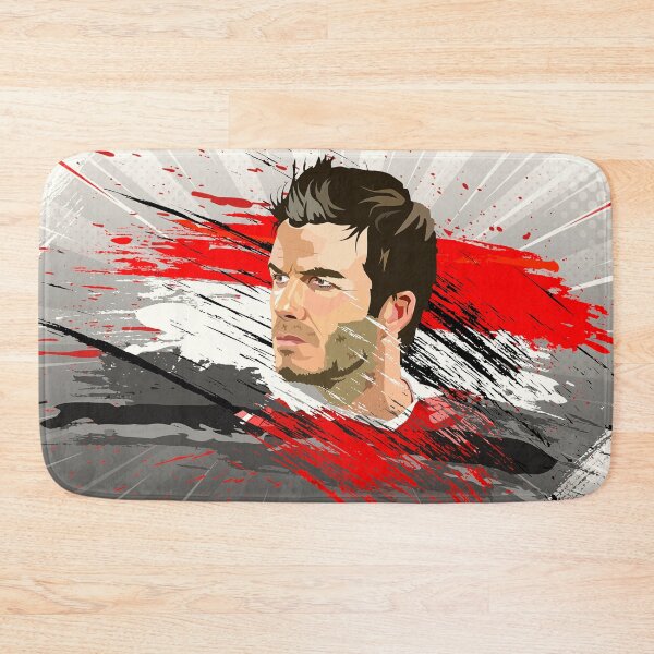 Item preview, Manchester United Beckham Abstract Flag Illustration Design designed and sold by VibesAndVision.