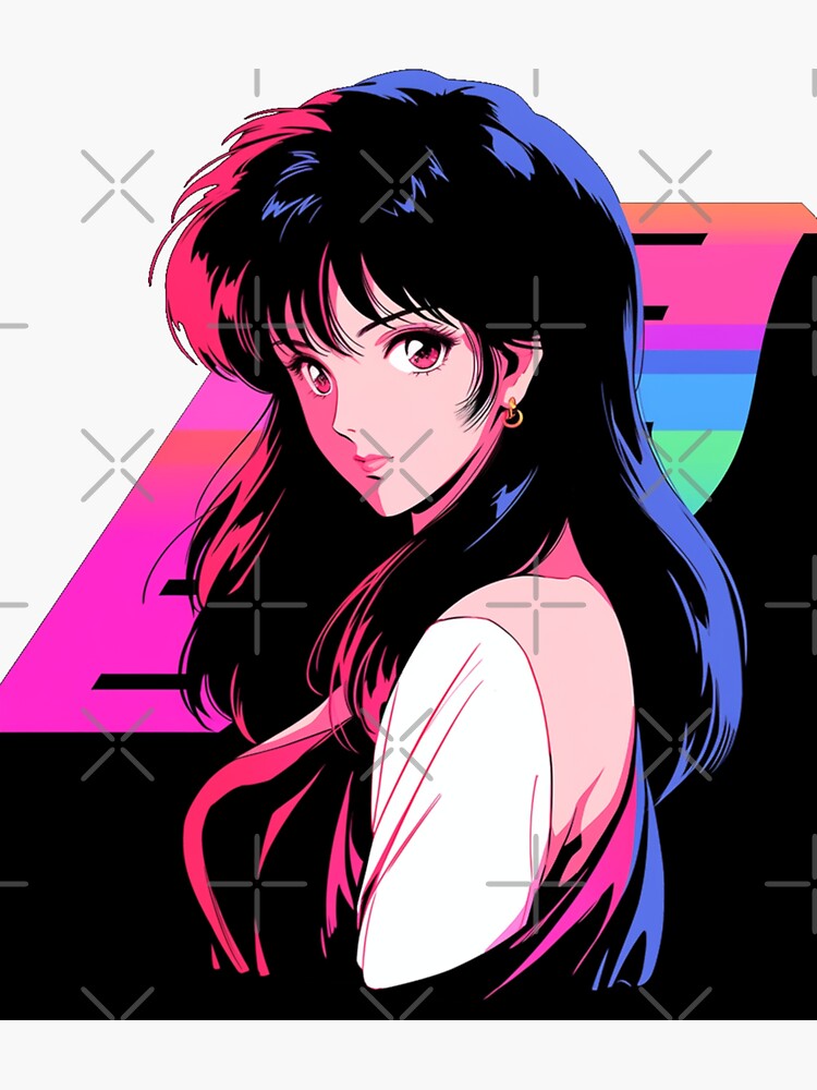 80s Anime Girl Aesthetic