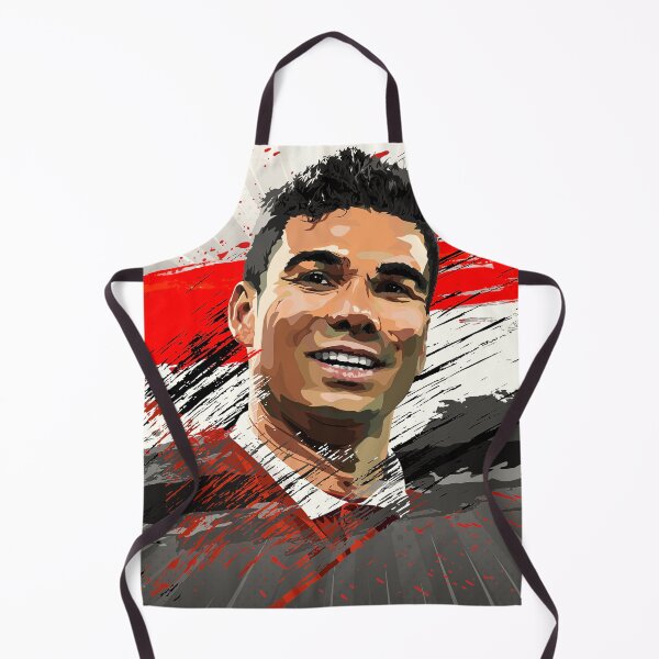 Item preview, Manchester United Casemiro Abstract Flag Illustration Design designed and sold by VibesAndVision.