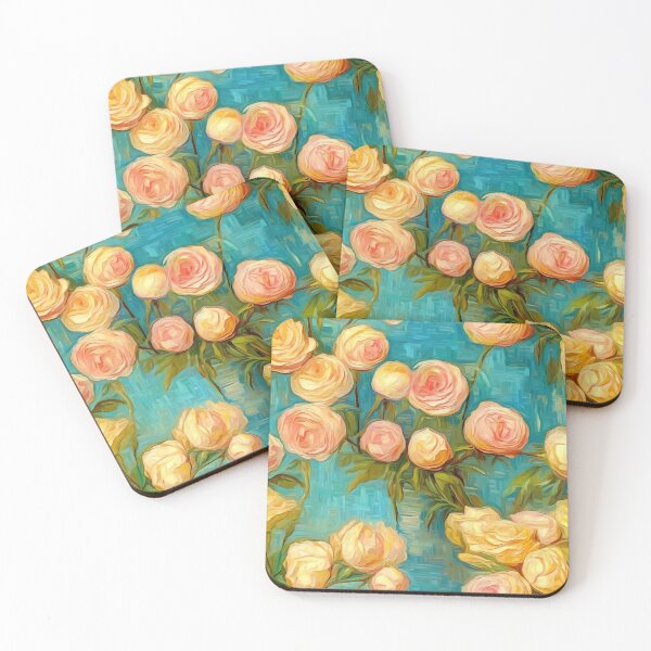 Artikelvorschau, Post-Impressionist Yellow Roses in Van Gogh's style entworfen und verkauft von TheMerch-er.