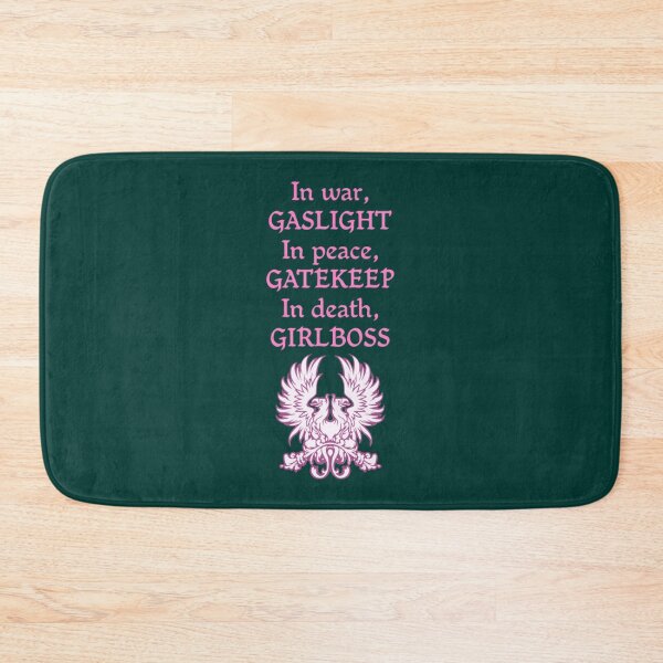 Item preview, Grey warden gaslight, gatekeep, girlboss pink designed and sold by OtisCarvalhos.