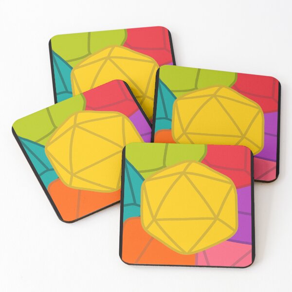 Item preview, Colourful polyhedral dice designed and sold by Katerhi.