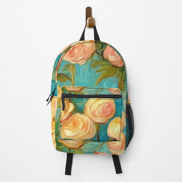Aperçu de l'œuvre Post-Impressionist Yellow Roses in Van Gogh's style créée et vendue par TheMerch-er.