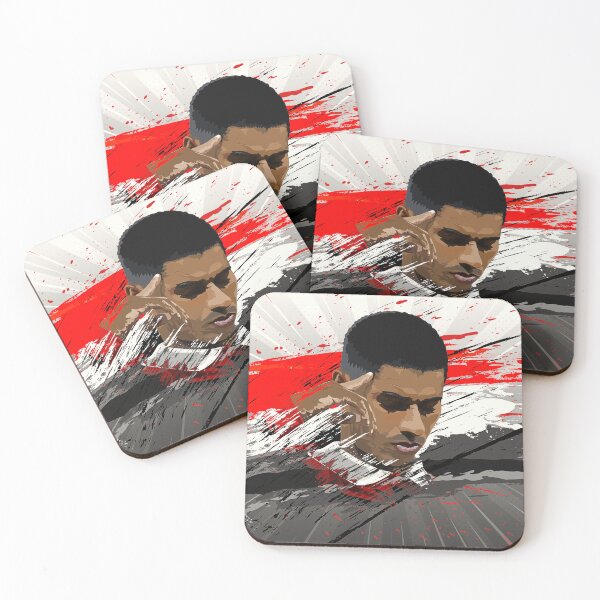 Item preview, Manchester United Marcus Rashford Abstract Flag 2 Illustration Design designed and sold by VibesAndVision.