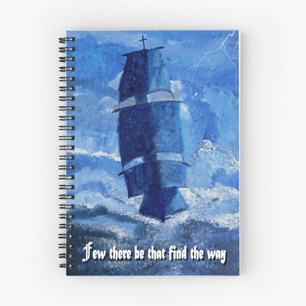 Item preview, Inspirational Ship in a storm "the way" - Original artwork by Dody Denman designed and sold by MoxyMermaid.