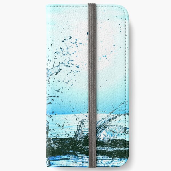 Blue water splash iPhone Wallet