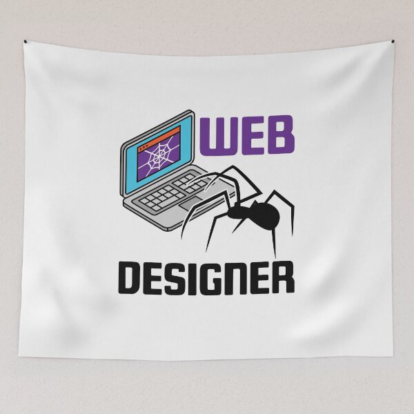 Item preview, Web Designer Funny Spider Website Design designed and sold by jaygo.