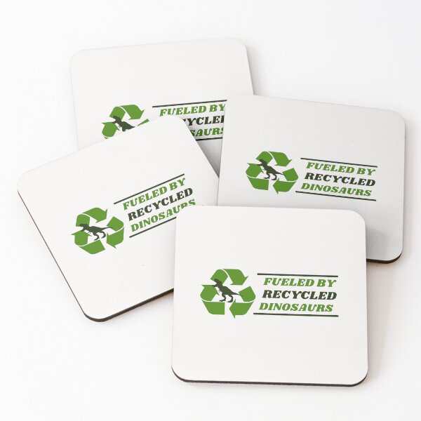 Item preview, FUELED BY RECYCLED DINASAURS designed and sold by SmartTShirtTime.