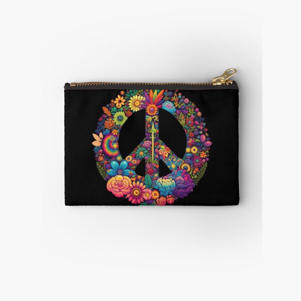 Item preview, Peace Sign Flower Psychedelic Art designed and sold by Trippinink-.