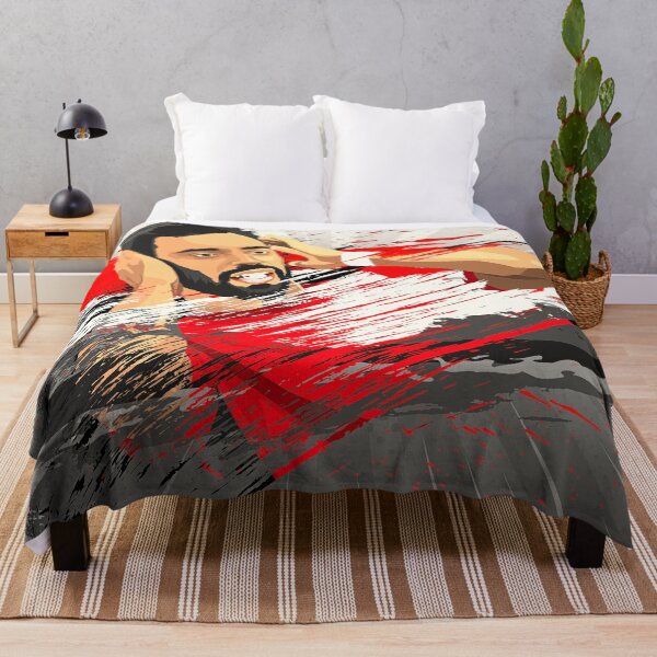 Item preview, Manchester United Bruno Fernandes Abstract Illustration Design designed and sold by VibesAndVision.