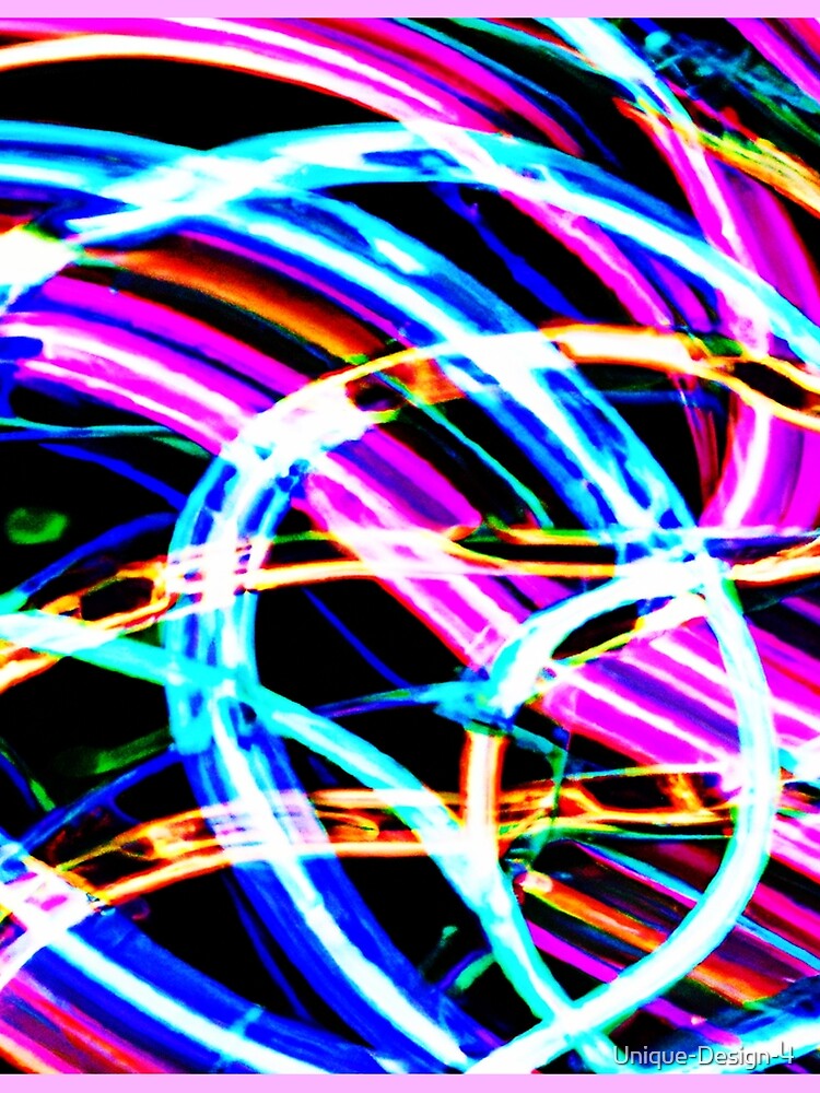 Thumbnail 3 of 3, Scarf, Abstract Colorful Pattern Neon Design designed and sold by Unique-Design-4.