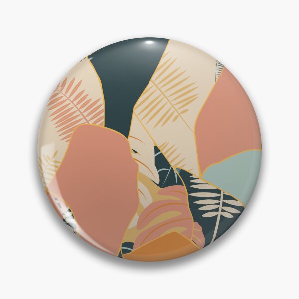 Item preview, Kintsugi seamless pattern with jungle leaves and lines designed and sold by LerieArtStudio.