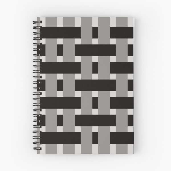 Item preview, Fabric Weave Types #04- Weft Rib Weave Regular Pattern -  Black and Gray designed and sold by DesignCentrum.