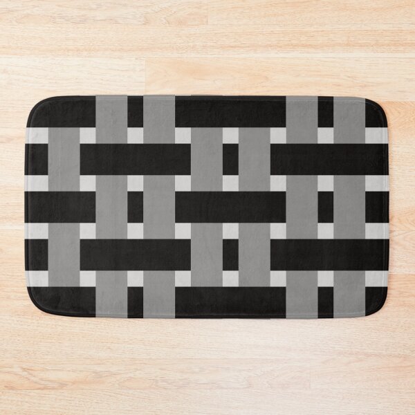 Item preview, Fabric Weave Types #04- Weft Rib Weave Regular Pattern -  Black and Gray designed and sold by DesignCentrum.