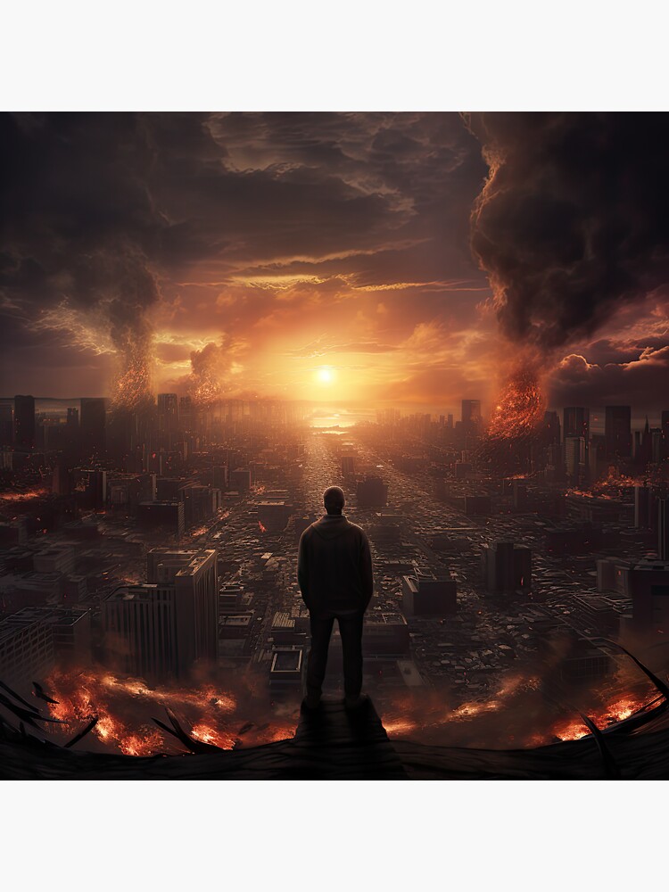 Thumbnail 3 of 3, Sticker, As the World Ends designed and sold by Garret Bohl.