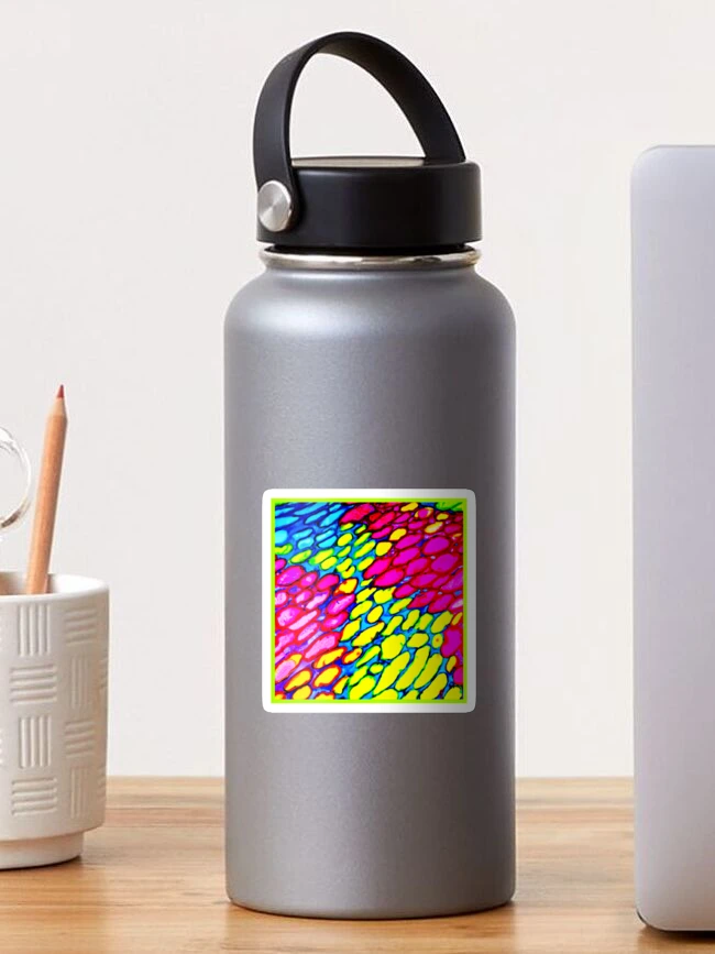 Thumbnail 1 of 3, Sticker, Abstract Dynamic Pattern Fusion Design designed and sold by Health And Fitness Posts e-Store.
