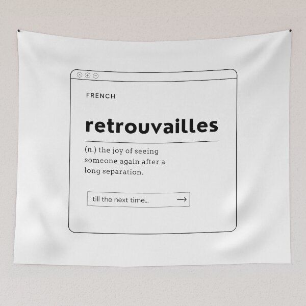 Item preview, Retrouvailles, Definition of the most beautiful French word. designed and sold by LePetiteShadow.