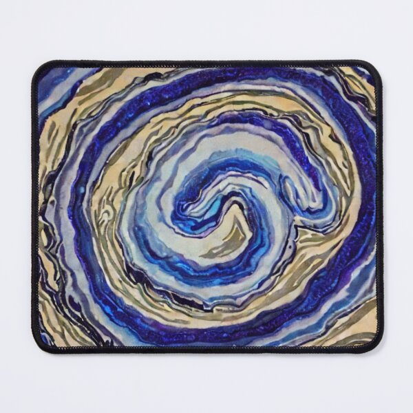 Artikelvorschau, 9000 Blau-orange Geode Swirl entworfen und verkauft von melridger.