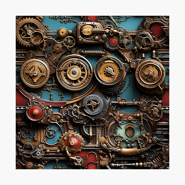 Item preview, Colorful Steampunk Gears designed and sold by TheMerch-er.