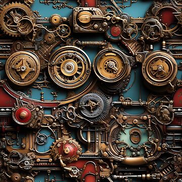 Imagen de la obra Colorful Steampunk Gears de TheMerch-er