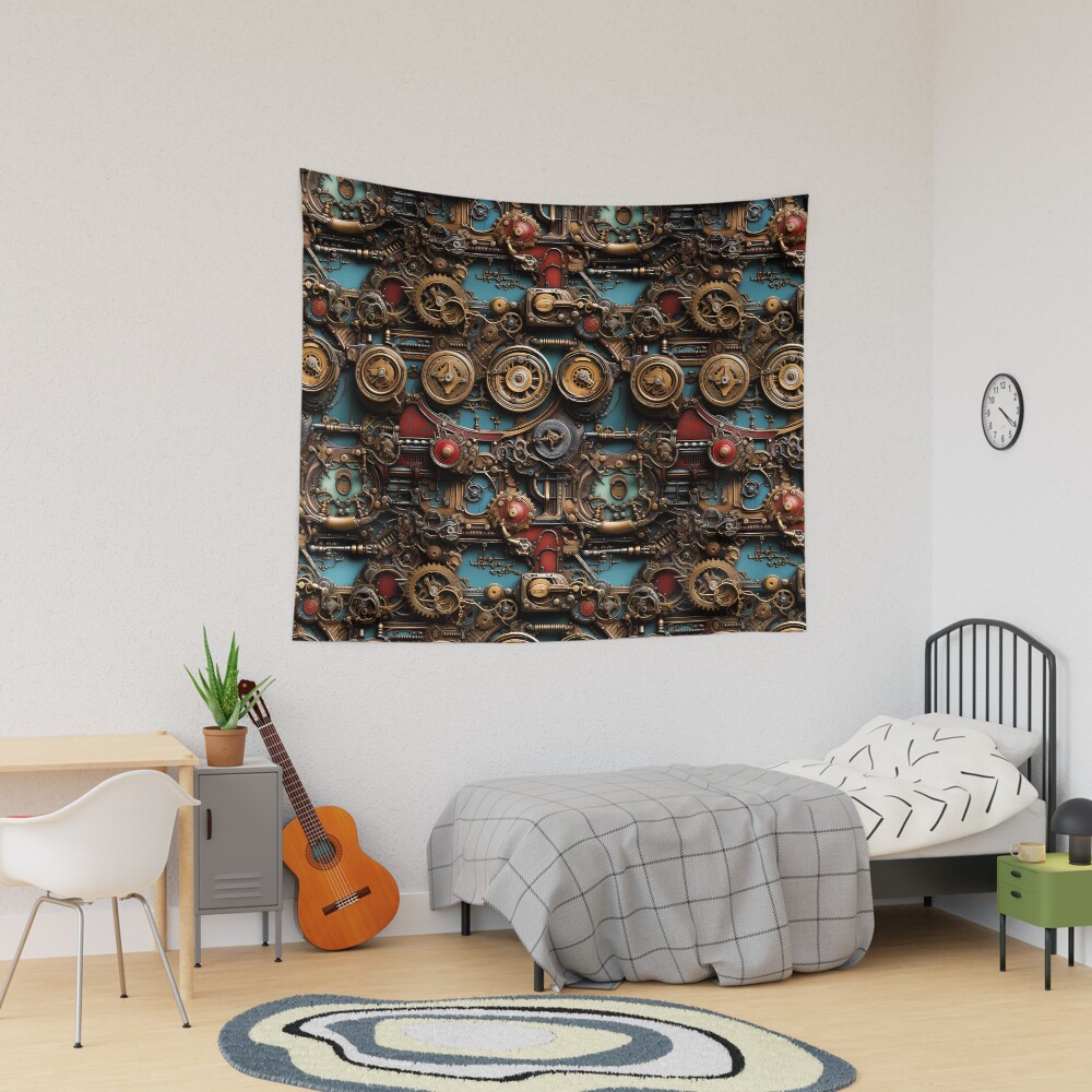 Vista previa del artículo con la obra «Tela decorativa», diseñado y vendido por TheMerch-er.