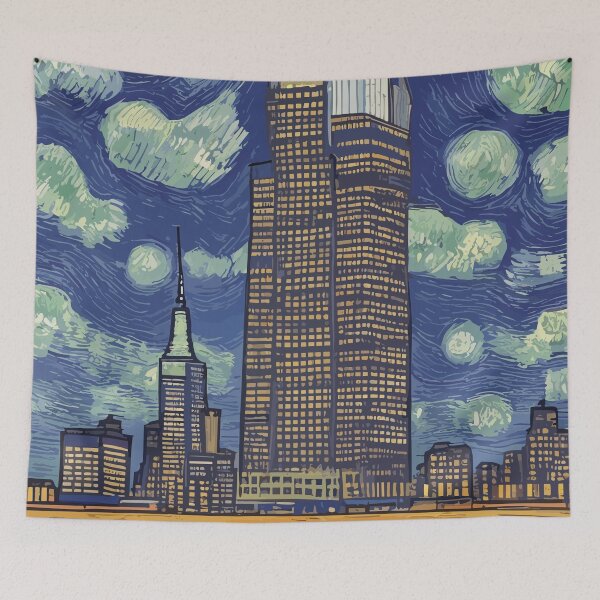 Item preview, New York, Vincent van Gogh style  designed and sold by IDEA-POINT.