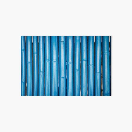 Blue bamboo canes background Art Board Print