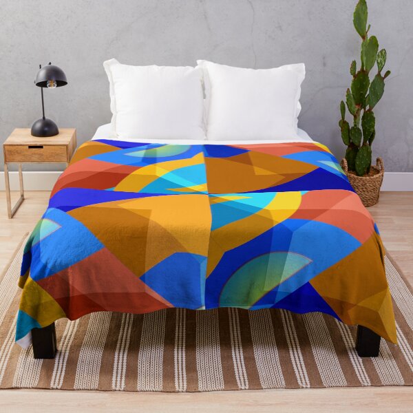 Item preview, *Great Blue Summer Energy - Geometric Romantic Blue Architecture Bauhaus Style* designed and sold by Ralek.