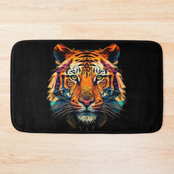 Item preview, Polygon Tiger | colorful Animal Art designed and sold by Trippinink-.