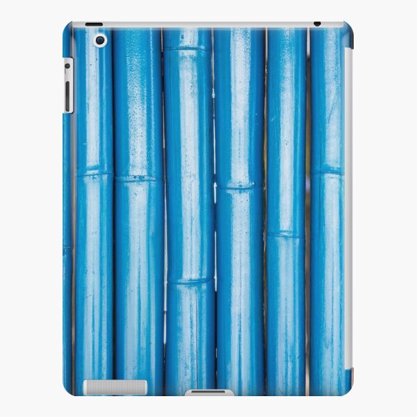 Blue bamboo canes background iPad Snap Case