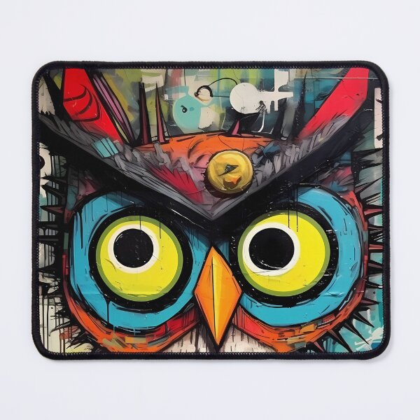 Item preview, Colorful Art: A Painting Of An Owl designed and sold by GiveMeMood.