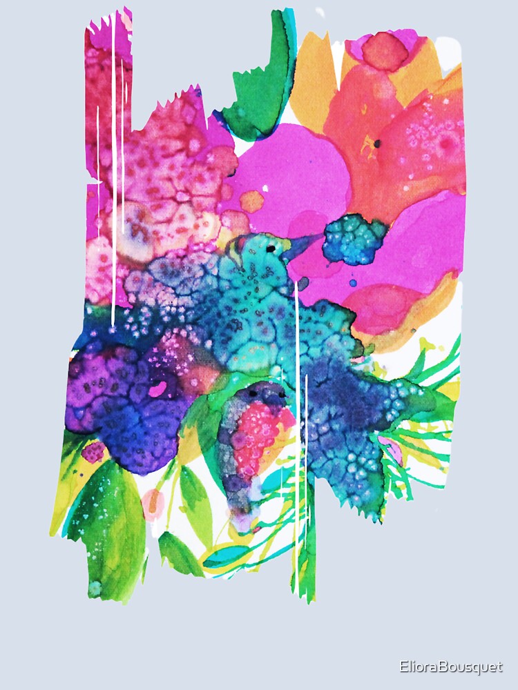 Aperçu 4 sur 4. T-shirt boxy avec l'œuvre Eclosion 152 créée et vendue par ElioraBousquet.