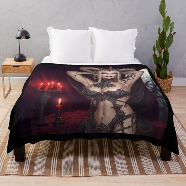 Item preview,  Beautiful sexy Vampire gothic goth girl painting  designed and sold by Vintage Designs +.