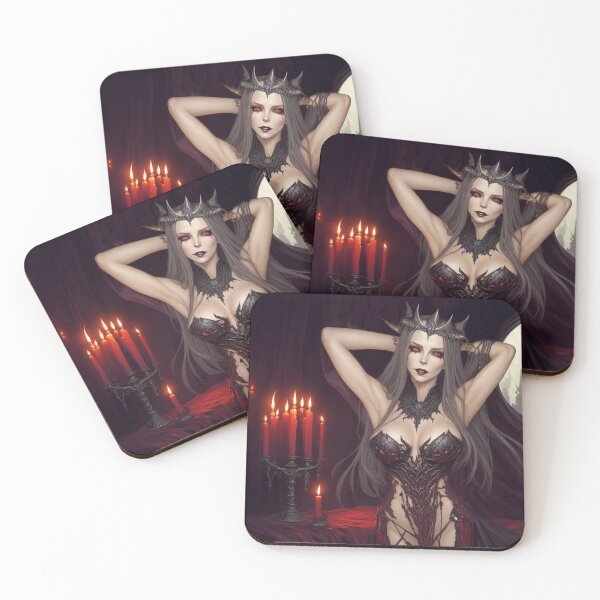 Item preview,  Beautiful sexy Vampire gothic goth girl painting  designed and sold by Vintage Designs +.