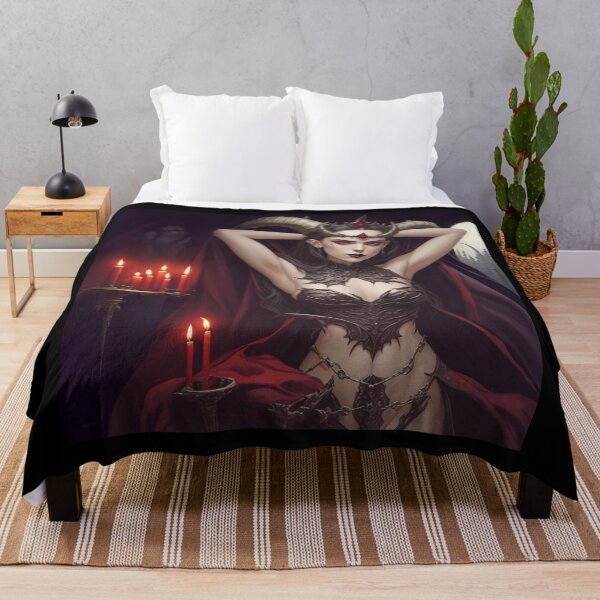 Item preview,  Beautiful sexy Vampire gothic goth girl painting  designed and sold by Vintage Designs +.