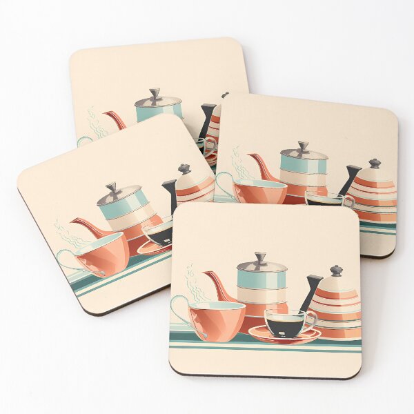 Item preview, Retro Coffee Pots designed and sold by tropicaltee.