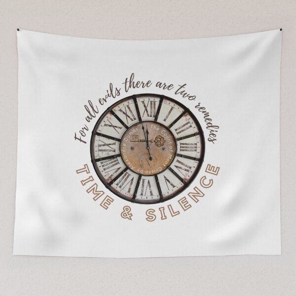 Item preview, Count of Monte Cristo Alexandre Dumas Quote - For all evils there are two remedies Time and Silance designed and sold by Vintage-TM.
