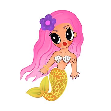 "Karol G mermaid pink hair, manana sera bonito" Sticker for Sale by