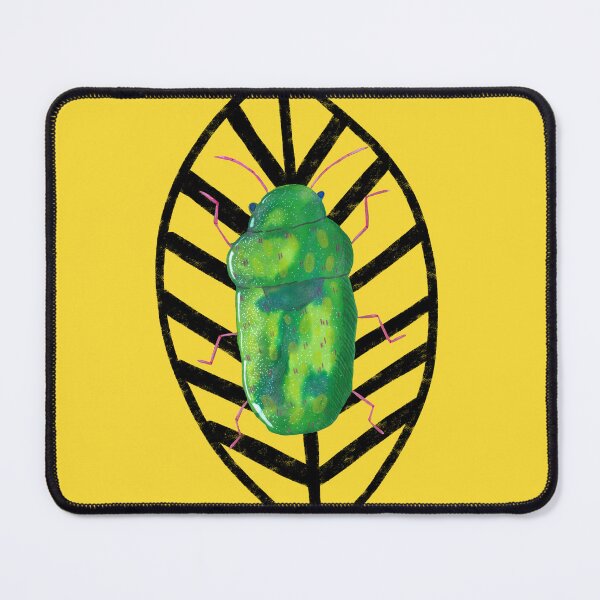 Item preview, Shiny green fig beetle  designed and sold by maddydoodlesoup.