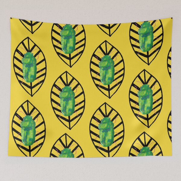 Item preview, Shiny green fig beetle  designed and sold by maddydoodlesoup.