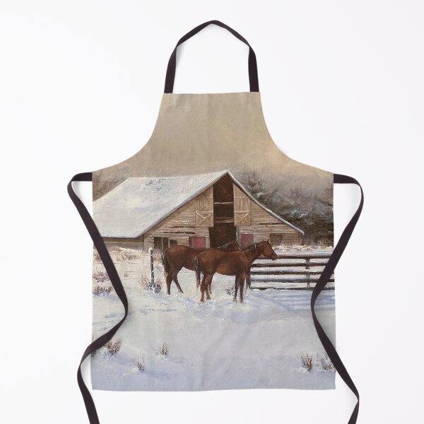 Item preview, Pintura al Óleo sobre Lienzo Granero Nevado designed and sold by GalleryDigitals.
