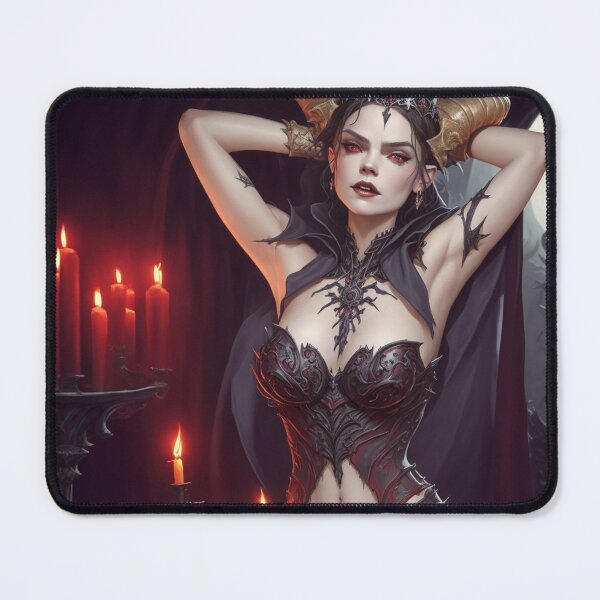 Item preview,  Beautiful sexy Vampire gothic goth girl painting  designed and sold by Vintage Designs +.