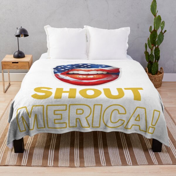 Item preview, 4th of July Shout Merica designed and sold by ShopULove.