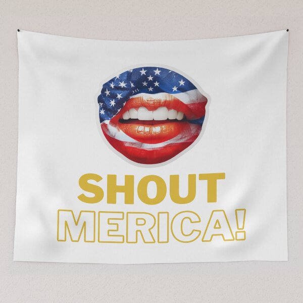 Item preview, 4th of July Shout Merica designed and sold by ShopULove.